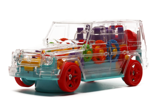 Машина Гелендваген из шестеренок на батарейках