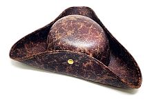 Шляпа бывалого пирата коричневая полиэстер (bh360), размер 56