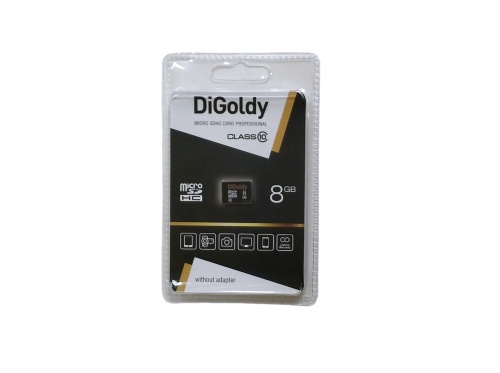 Карта памяти DiGoldy MicroSDHC 8Gb Class 10 без адаптера фото 3
