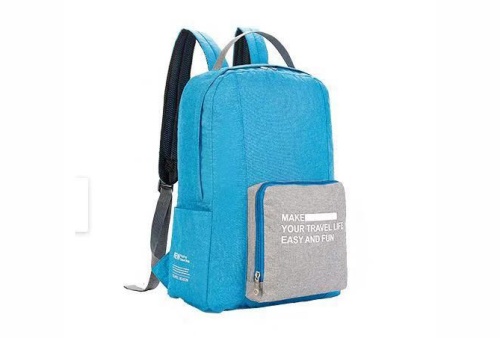Рюкзак складной туристический New Folding Travel Bag Backpack 20, цвет: Голубой Рюкзак складной туристический New Folding Travel Bag Backpack 20, цвет: Голубой