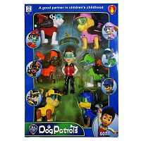 Щенячий патруль Набор 7 героев ВОЗДУШНЫЙ ПАТРУЛЬ с открывающимися рюкзаками (Райдер и 6 щенков)