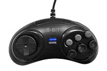 Джойстик 8bit Controller (форма Sega) 9р BLACK узкий разъем, черный