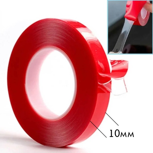 Скотч двухсторонний "Помощник" PM-INR05 ширина 10мм, длина 5м