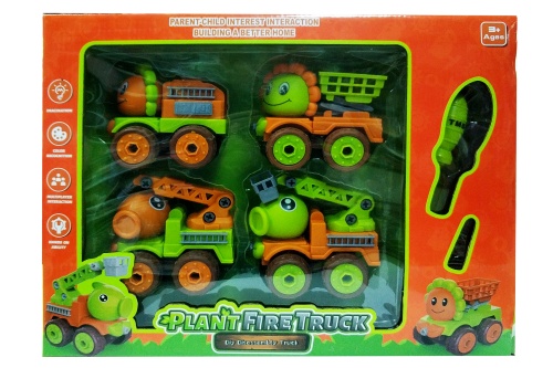 Машина конструктор НАБОР 4в1 + отвертка ЗОМБИ ПРОТИВ РАСТЕНИЙ PLANTS FIRETRUCK 40*31*9 см Машина конструктор НАБОР 4в1 + отвертка ЗОМБИ ПРОТИВ РАСТЕНИЙ PLANTS FIRETRUCK 40*31*9 см
