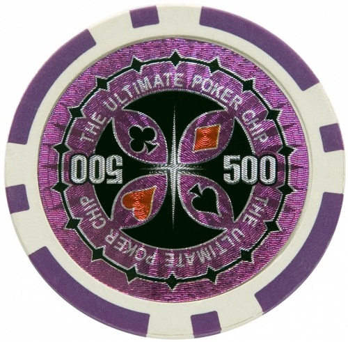 Набор для покера Ultimate POKER GAME SET в алюминиевом кейсе, 300 фишек + 2 колоды карт + 5 кубиков фото 2