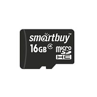 Карта памяти Smartbuy MicroSDHC 16Gb Class 10 без адаптера SD