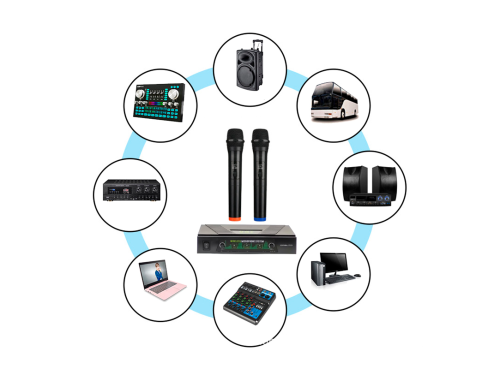 Набор радиомикрофонов беспроводных Орбита OT-ERM12 с базой VHF, 2 штуки, дистанция 30 м фото 3