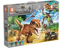Конструктор Forange Block Dinosaur World Динозавры: Погоня Тираннозавра Ти-Рекса  FC3720, 319 детал.