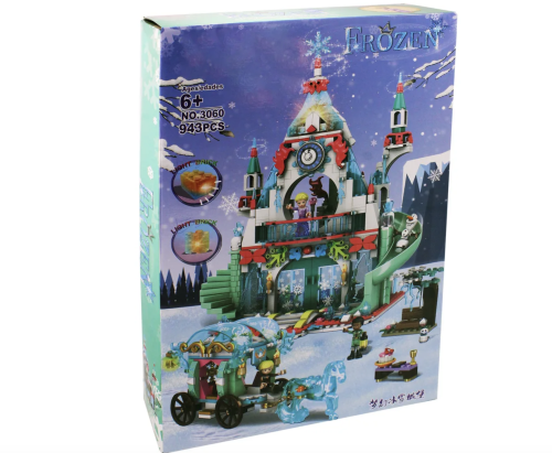 Конструктор SX FROZEN Холодное Сердце "Ледяной замок и карета с ледяным конем" 3060, 943 детали