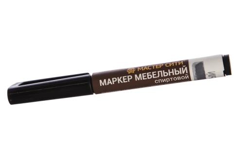 Маркер мебельный спиртовой "Мастер сити ДР" 026 СЕРЫЙ, 3 мл (блистер) фото 3