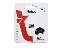 Карта памяти Netac MicroSDXC 64Gb P500 Eco Class 10 UHS-I без адаптера