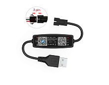 Контроллер Bluetooth, RGB, 3PIN, Огонек OG-LDL43 LED, USB 5В