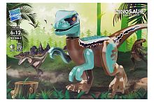 Конструктор Zuanma DINOSAUR WORLD Фигурка Динозавр ЗЕЛЕНЫЙ 044-2 со звуком