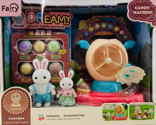 НАБОР Fairy Care Конфетная машина Зайка Bay Dreamy 2 фигурки + 6 предметов                           фото 2