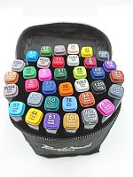 МАРКЕРЫ Набор фломастеров MKB-36 TouchCool® 36 цветов в черной сумке