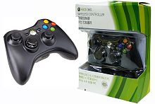 Джойстик беспроводной с РС ресивером XBox 360 Black