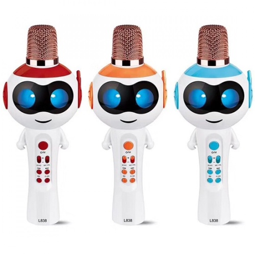 Микрофон караоке светящийся L838 фото 3 Микрофон караоке светящийся L838 фото 3