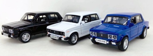 Машина Лада LADA 2106 металлическая 1:24, 10х5х5,5 см 12шт/уп фото 2