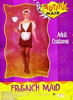 Костюм Платье Служанки женское (Платье, передник, ободок на голову), черный полиэстер, размер 42-44