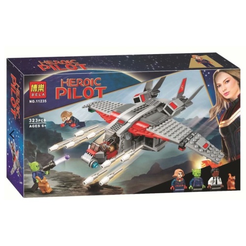 Конструктор BELA Heroic Pilot "Капитан Марвел и атака скруллов" 11235, 323 детели Конструктор BELA Heroic Pilot "Капитан Марвел и атака скруллов" 11235, 323 детели