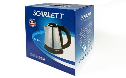 Чайник электрический SCARLETT SC-20, 1500W 2 л фото 4