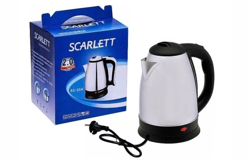 Чайник электрический SCARLETT SC-20, 1500W 2 л