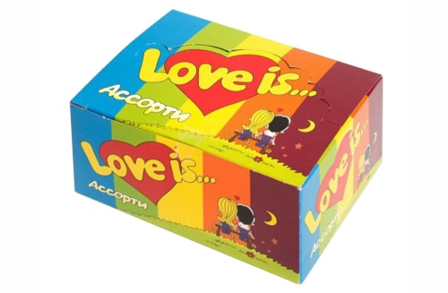 LOVE IS... Жевательная резинка ЛАВ ИЗ МИКС MIX 4,2г (100 шт/уп) 5 видов фото 5