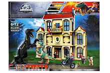 Конструктор Динозавры Нападение индораптора в поместье Локвуд 6099 LEPIN Dinosaur Worl, 1019 деталей