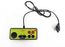 Джойстик 8bit Controller (квадратный) 9р узкий разъем (зеленый)