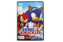 Картридж 16bit одноигровый SONIC 4 Sonic & KNUCKLES 16Мб (Русская версия)