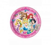 Тарелки НАБОР Принцессы Дисней 1502-1430, бумажные Ø20 см, 8 шт/уп