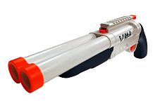 Бластер BLAZE PIONEER Ружье помповое двуствольное 42 см с мягкими пулями 10 штук + гильзы 6 штук