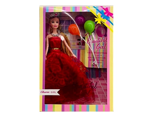 Кукла Beautiful Girls в платье с короной и воздушными шариками, 30 см  фото 6