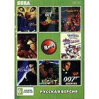 Картридж 16bit 8в1 SK-8002 ALADDIN/TINY TOON ALL STAR/SPIDERMAN/ 007/1001 NIGHT 32MB