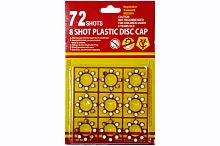 Пистоны для пистолета 72 Shot Plastic Disc Cap, 9*8=72 шт/блистер Пистоны для пистолета 72 Shot Plastic Disc Cap, 9*8=72 шт/блистер