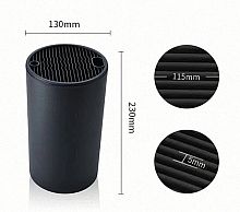 Подставка для ножей "KS-16", пластик, 23 см x 13 см, 10+ ножей