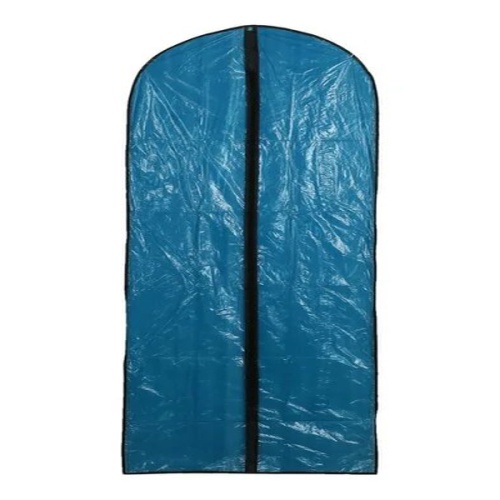 Чехол для хранения одежды 60 х 137 см Clothing Dust Proteetive Set на молнии полиэтиленовый СИНИЙ 