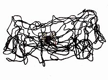 Паутина черной вдовы черная, полиэстер, пластмасса, толщина 3 мм, Ø 1 метр