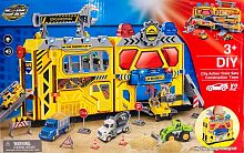 Парковка "Строительная техника" ENGINEERING + 2 машинки в чемодане SK-739GA