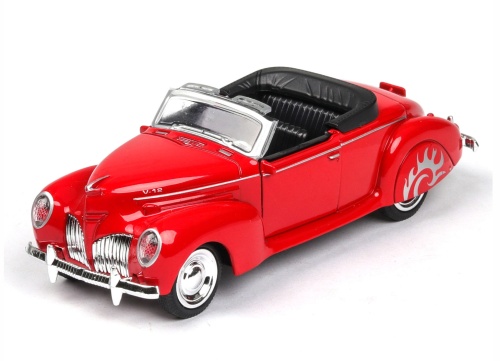 Машина Lincoln Zephyr retro металлическая, 1:38, свет, звук