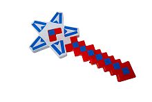 МЕЧ-Звезда Майнкрафт MINECRAFT Свет, Звук 50 см, на 3-х батарейках АА 