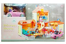 Набор Дом для Кукол PRINCESS HOUSE, 2 Куклы + Дом + Машина, 176 деталей    