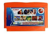 Картридж 8bit 268в1 S.MARIO+CHIP & DALE 1,2+TANK 90+NINJA TURTLES1,2,3,4+CONTRA1,2,6+ROBOCOP