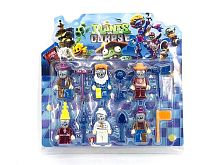 НАБОР Фигурки Зомби против Растений PLAINTS vs ZOMBIE CORPSE, 6 шт на блистере 