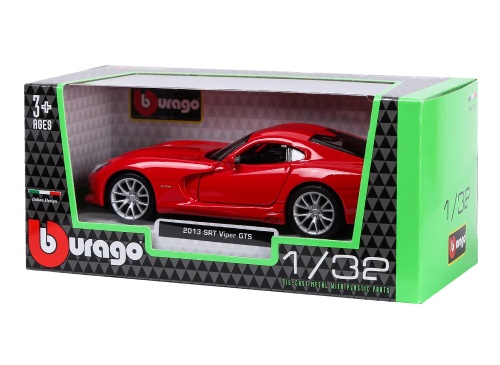 Машина Додж Вайпер "Dodge SRT Viper GTS 2013" 1:32, металлическая фото 5