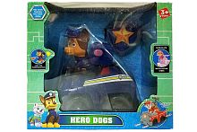 Щенячий патруль Герой + Машина ГОНЧИК свет, звук 