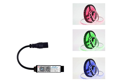 Контроллер Bluetooth, RGB, 4PIN, Огонек OG-LDL41 LED, DC 5-24В фото 2
