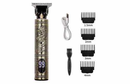 Триммер машинка для стрижки волос Professional Trimmer VINTAGE T9 J-408 аккумуляторный фото 6