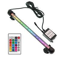 Лампа аквариумная Огонек OG-LDP04 RGB цветная, 15 диодов, размер 280*20 мм