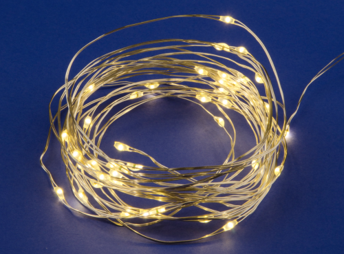 Гирлянда светодиодная медная проволочная, DYF LED БЕЛАЯ ТЕПЛАЯ, 500 ламп, 50 метров, питание 220В Гирлянда светодиодная медная проволочная, DYF LED БЕЛАЯ ТЕПЛАЯ, 500 ламп, 50 метров, питание 220В